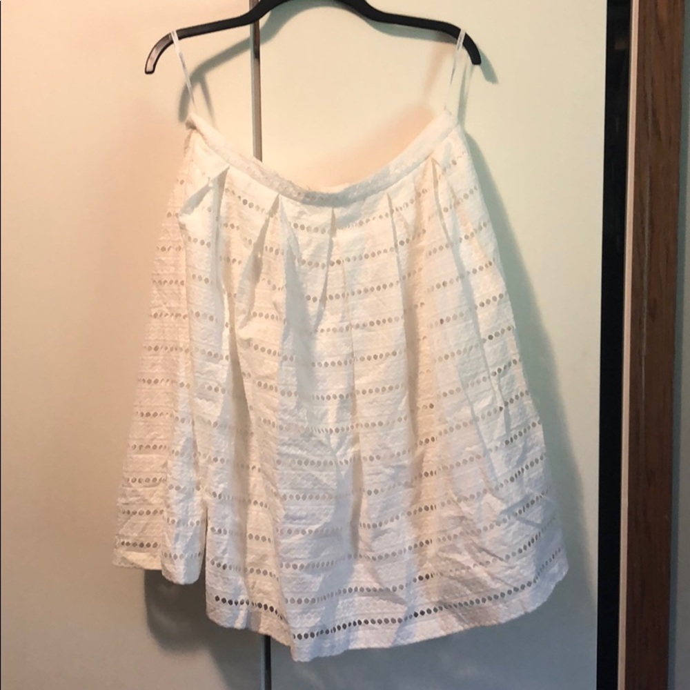 Calvin Klein white lace skirt